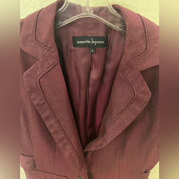 Nanette Lepore tailored cap sleeve jacket - Picture 3 of 8